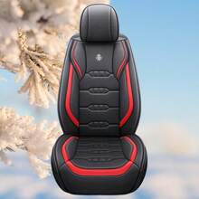 高端全皮汽车座椅套，透气全包裹穿孔纳帕皮革单座垫，四季通用 - 彩色 - 查看 9