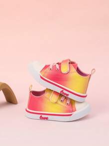 GENGASUN 1 pieza Zapatos casuales de PU para niñas pequeñas, de unicolor y puntera redonda, zapatos casuales de moda para primavera/verano