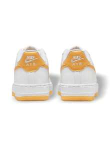 Nike Giày thể thao Air Force 1 GS Teen màu trắng dành cho học sinh trung học phổ thông màu vàng FV5948-109 - Vàng trắng/Đại học - Xem 5