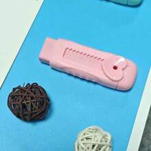Cute Heart-Shaped Eraser Set, Durable ABS Material, Push-Pull Design, Lovely Macaron Colors, Suitable For Office And School Use