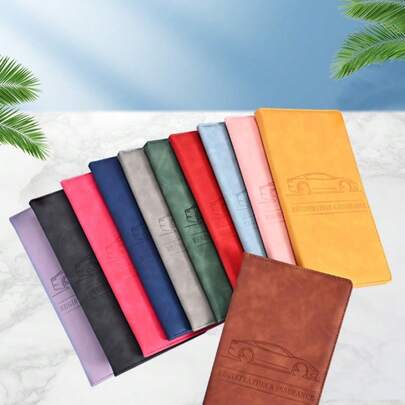 1 cái Giá đựng thẻ đăng ký xe & bảo hiểm, Hộp đựng đồ đựng giấy phép xe, Phụ kiện nội thất xe hơi cho nam/nữ/thanh thiếu niên, Giá đựng hồ sơ thẻ xe hơi chống thấm nước, Giấy phép lái xe