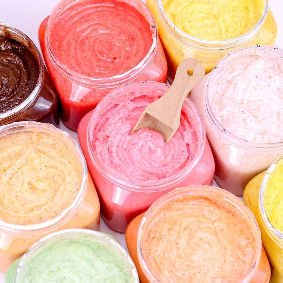 1pc Facial And Body Scrub Trehalose Sugar Salt Scrub - Multicolor - View 1