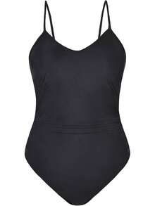 Women's Swimsuits Bathing Suits Cutout Tummy Control Adjustable Straps O Ring 2025 - Black - View 6