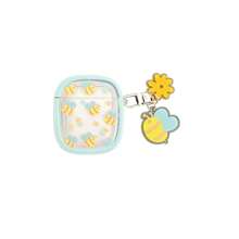 Apple Bee & Ditsy Floral Anti-Drop TPU Earphone Protective Case Compatible With Apple 1/2, 3, 4, Pro, Pro (2nd Generation) Bluetooth Earphones