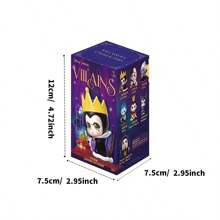 Miniso Serie di figure dei Cattivi Disney in scatole chiuse, dettagli raffinati, in resina di alta qualità, perfetto per decorare la scrivania (1 pezzo, distribuzione casuale)