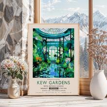 1 件威廉莫里斯孔雀版画海报邱园植物花卉复古动物帆布画家居装饰墙面艺术可选画框 - 彩色 - 查看 12