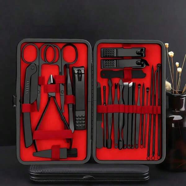 1 Set Manicure And Pedicure Set, Professional Beauty Care Tools Including Facial, Manicure,Toenail And Face Care