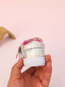 GENGASUN 1 pieza Zapatos casuales de PU para niñas pequeñas, unicolor, estilo casual con puntera redonda para primavera/verano