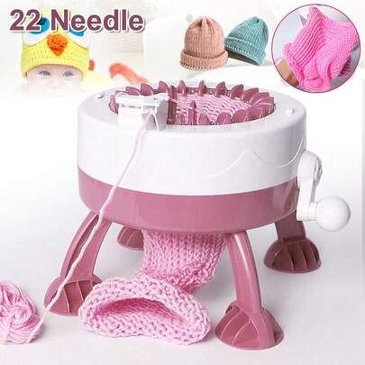 DIY Hand Crank Loom - 22 Pins For Perfect Knitting Projects
