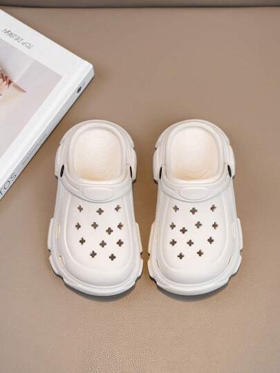 1 Pair Kids Boys Girls Waterproof EVA Summer New Clogs, Soft Comfortable Wear-Resistant Breathable Outdoor Beach Casual Clogs