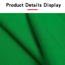 Green Background Cloth 59.06 * 78.74 Inches/78.74 * 118.11 Inches/118.11 * 118.11 Inches/118.11 * 157.48 Inches Portable, Suitable For Live Streaming And Studio Photography, Video Studios, And Portrait Photography With Solid Background Cloth, Available In Multiple Sizes, Live Streaming Background | Professional Photography | Durable And Washable| - Green - View 4