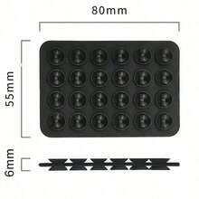 1 st dubbelsidig multifunktionell silikontelefonhållare med sugkopp, ger stark sugkraft och dubbelsidigt grepp, halkfri lim, kreativt multifunktionellt silikontillbehör lämpligt för olika telefoner, erbjuder stabilitet för video och selfie - Multifärgad - Visa 3