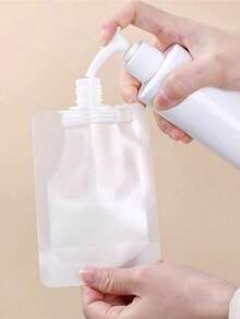 5 件旅行补充扁袋洗发水液体乳液分配袋化妆品补充扁袋旅行瓶套装 30ml/50ml/100ml 旅行收纳袋、化妆包、度假收纳袋、大容量化妆品收纳袋化妆盒、可容纳口红、刷子、护肤品、手机、硬币、小物品、适用于家庭、礼物、度假、节日、万圣节、圣诞节多功能用途、波西米亚风格、家居装饰 - 彩色 - 查看 3