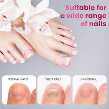 Krofaue Toe Dual Forms - Poly Extension Gel Toenail 150pcs Reusable Full Cover Dual Nail Forms For Builder Gel Toenails Nail Molds For Manicure DIY At Home - Toe Dual Forms - View 7