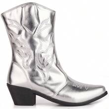 Women Mid-Calf Boots - 銀色 - 查看 3