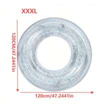 Bouée de piscine gonflable, anneau de natation transparent et épais pour adulte, extra large et mignon sous les bras, de sauvetage, accessoires de plage essentiels