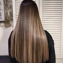 Dark Brown Highlight Wig Human Hair 13x6 Straight Lace Front Wigs Human Hair Pre Plucked 180% Density Highlight Mixed Blonde Chocolate Brown Wigs Glueless Hd Transparent Lace Frontal Wig For Women 26 Inch - Mixed Blonde Chocolate Brown - View 5