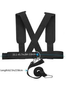 1 Set de Equipo de Fitness Arnés de Hombro Arrastre Trineo de Gimnasio Entrenamiento de Velocidad y Fuerza, Accesorios Deportivos de Peso y Músculo para Mejorar la Velocidad y la Fuerza, Accesorios de Gimnasio, Deporte, Ejercicio en Casa, Accesorios Deportivos, Accesorios de Gimnasio, Accesorios de CrossFit - Multicolor - Ver 3