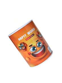 1pc Universal Sealed Coin Bank, (Small 10.5cm, Medium 12.5cm) Cartoon Design Decorative Piggy Bank, (Recommended Medium 12.5cm) For Saving USD, EUR, AUD, GBP, SAR, TMT, EGP, CHF Coins, Small Metal Coin Collection Box