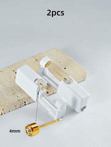 4 件/2 件套装无菌 J 时尚耳洞枪，一次性低痛耳洞打孔器，内置方晶锆石耳环，毕业生家庭耳部美容工具和配件 - 金色 - 查看 14