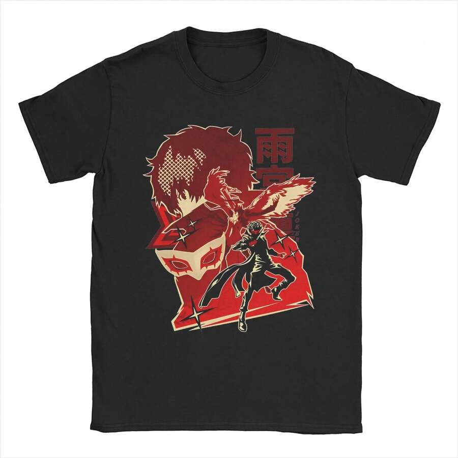 Personas 5 The Phantom Thieves Of Hearts Leader T Shirt Women T-Shirt Crew Neck Tee Shirt Short Sleeve Clothes Gift Idea