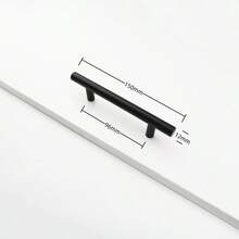 Modern Stainless Steel Furniture Handles T Bar Cabinet Pulls Hollow Kitchen Cupboard Door Pulls Black Gold Funiture Hardware