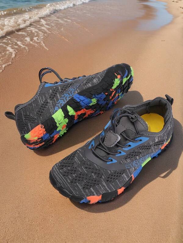 أحذية مائية قابلة للتنفس للأطفال، أحذية سباحة خفيفة للأولاد ذات تصميم عصري متعدد الاستخدامات، أحذية تدريب داخلية مريحة بمسطح مناسبة للسباحة والاستخدام اليومي والشاطئ