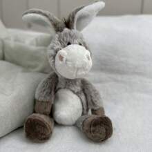 Almohada de peluche de 12 pulgadas con burro, juguete de peluche lindo, regalo para el Día de la Madre, cumpleaños de amigos, regalo de Navidad, regalo de cumpleaños con estilo navideño, juguete de peluche navideño, juguetes esponjosos, peluche de gaviota, animales de peluche, osito de peluche, oso de peluche navideño, burro, juguetes