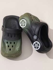 2025 New Style Boys Car Design Casual Sandals, Breathable Anti-Slip Indoor Outdoor Beach Slippers, Made Of EVA - Black - View 4