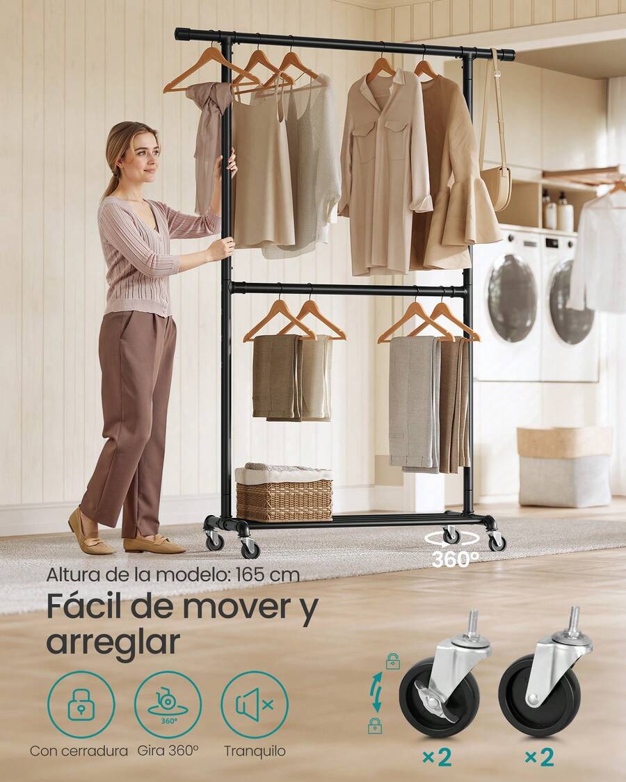 Fixed Clothes Drying Racks - تقريبًا 49 * 130 * 198 سم - مشاهدة 1