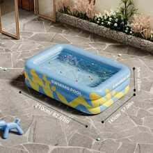 1pc Inflatable Swimming Pool, Outdoor Backyard Pool, Indoor Bathtub, Pink Or Blue Color Optional (Only The Swimming Pool Is Included, No Other Accessories Are Included, The Slide Needs To Be Purchased Separately), Beach Essentials, Beach Accessories, Pool Float