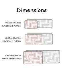 One Pink Coffee Cup Pattern Printed Kitchen Floor Mat, Plush Soft Anti-Slip Absorbent Mat Suitable For Home Kitchen Restaurant Living Room ,Room Decor - Coffee Brown - View 2