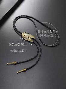 1pc Retro Alloy Eagle/Bowtie Print/Cicada Decor Sweater Chain, Unique Individual Style Casual Decorative Accessories Suitable For Daily Wear, Men