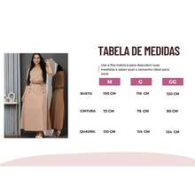 Conjunto Linho Feminino Saia Longa Com Fenda + Blusa Casual - Moda Feminina / Sem Cinto - Marrom - Visão 5