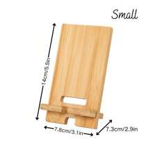 قاعدة هاتف شخصية قطعة واحدة، حامل هاتف بسيط من الخيزران، حامل هاتف أو لوحة، قاعدة هاتف خشبية، حامل أجهزة إلكترونية، حامل مكتبي، حامل هاتف بسيط، مناسب للسفر والأعمال والاستخدام في الأماكن المفتوحة، هدية مخصصة أنيقة لعيد الميلاد، عيد الأم، عيد الأب، التخرج، عيد الميلاد، للأم، الأب، أفضل صديق اليوم الوطني