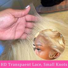 34 Inch 613 13x4 Lace Front Wig Human Hair 250 Density Blonde Wig Human Hair 613 HD Lace Frontal Wig Body Wave Lace Front Wigs Human Hair Pre Plucked Blonde Human Hair Wigs - S613 - View 8