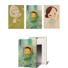 1pc/3PCS Wall Arts Posters Optional Frame Anime Cartoon Classic Anime Poster Room Bar Coffee Shop Nordic Home Decoration, Canvas Art, Frameless ,Wall Art With Frame