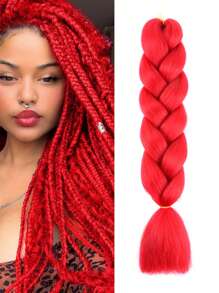 Estensioni per trecce arcobaleno da 24 pollici, capelli sintetici viola professionali, trecce jumbo, estensioni per capelli colorate a gradiente africane per intrecciare all'ingrosso per Ognissanti e Natale