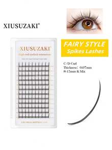 XIUSUZAKI 12 Rows SONG LASHES Wispy Spikes Eyelash Extension Fairy Eyelashes Promade Wispy Fans For Eyelash - Black - View 1