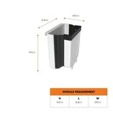 Mini Trash Can For Kitchen Garbage Bin , White - White - View 7