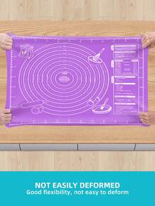 1pc Premium EVA Kneading Mat - Non-Stick, Easy To Clean Baking Mat, Dough Rolling Mat, Candy Mat, Pie Crust Mat, Oven Liner, 46.5x60cm And 30x40cm, Foldable Multi-Functional Kitchen Baking Tool - EVA Single Layer Dough Kneading Pad - View 5