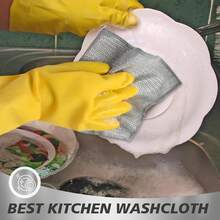 20pcs Set Non-Scratch Steel Wool Dishcloth - Multi Purpose Wire Dishwashing Rags Kitchen Towels And Dishcloths Sets Durable Cleaning Pads Bathroom Home Essentials Cleaning Supplies Tools