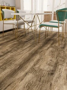 1 Roll Of Upgraded Thicker Brown Woodgrain Self-Adhesive Floor Sticker, Retro Vinyl Removable Floor Decal Suitable For Kitchen, Bedroom, Living Room (2 Width Options: 15.76/11.84in) Floor Tiles Flooring Floor Tiles Self Adhesive Floor Tiles Peel Stick Living Room Decor Room Decor Home Decor - Thickened - View 6