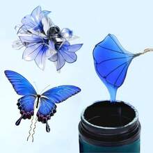 UV Dip Resin For Wire Flower Petals - 50ml/100ml Crystal Clear UV Resin For Art Resin And DIY Flowers Decoration - Transparent Liquid Ultraviolets Curing Transparent And Low Odor Thick Glue Hard After Instant Cure For Jewelry Making Crafts - UV DIP RESIN - View 9