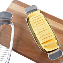 Multi-Functional Aluminum Cheese & Butter Cutter – Egg Slicer, Foie Gras & Cheese Slicer - Bạc - Xem 1