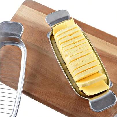 Multi-Functional Aluminum Cheese & Butter Cutter – Egg Slicer, Foie Gras & Cheese Slicer