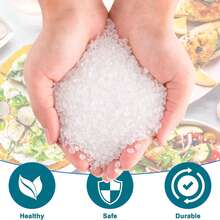 100 个可重复使用的弹性塑料碗盖 - 适用于微波炉，可拉伸食品储存盖，用于面包发酵、剩菜、野餐和露营（适合最大 14.9 英寸的碗）