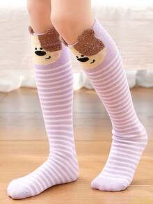 1 双卡通儿童长款过膝袜，透气，适合男孩和女孩日常穿着 - 彩色 - 查看 8