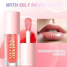 Lip Oil,No-Sticky Gloss Lip Balm Lip Care,Fruit Flavoured Lip Oil Dry Lip's Moisturizing Hydrating And Nourishing (Strawberry+) - (Raspberry) - 查看 7