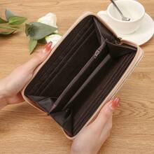 2025 Spring & Summer New Sequin Wristlet Women Wallet, Korean Fashion Casual Long Clutch Purse